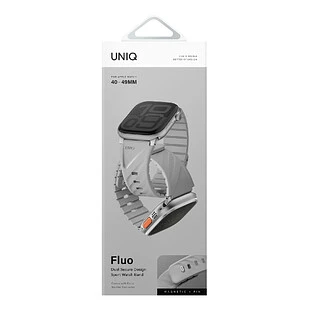 Ремешок Uniq для Apple Watch 49-40 mm FLUO Silicone Rubber Mist Grey