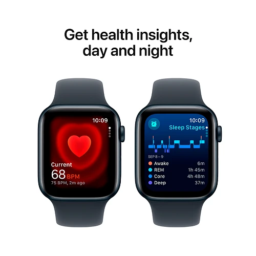 Apple Watch SE 2 (2024) GPS 44mm Midnight Aluminium Case with Midnight Sport Band - S/M