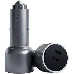 Автомобильное зарядное устройство Satechi 40W Dual USB-C PD Car Charger