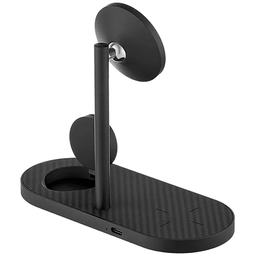 Беспроводное зарядное устройство uBear Stage Pro, 3-в-1, с поддержкой MagSafe, материал Кевлар