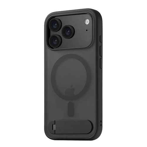 Чехол защитный uBear Stand 360° Mag Case для iPhone 17 Pro, MagSafe совместимый, силикон, софт-тач, черный