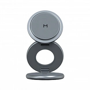 Беспроводное зарядное устройство 3 в 1 Magssory Signature Disc Pro для Apple, с поддержкой Qi2, Midnight