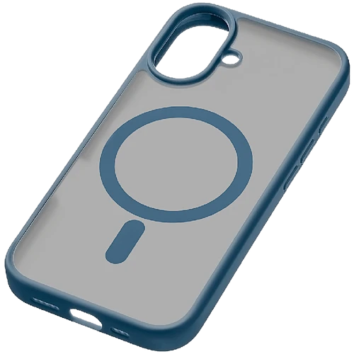 Чехол защитный uBear Cloud Mag Case iPhone 16, силк-тач, темно-синий