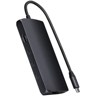 Адаптер Satechi USB-C Multiport Adapter 8K With Ethernet V3, Midnight