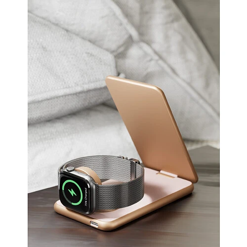 Беспроводное зарядное устройство VLP Alum Power Pro Qi2 для Apple, пустынный титан