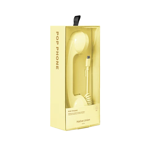 NATIVE UNION POP PHONE, телефонная трубка USB-C, цвет: лимон