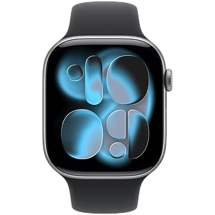 Apple Watch Series 11, GPS, 42mm, Space Grey Aluminium Case with Black Sport Band - M/L