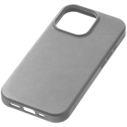 Чехол защитный uBear Capital Case для iPhone 16 Pro Max, натуральная кожа, MagSafe совместимый, серый