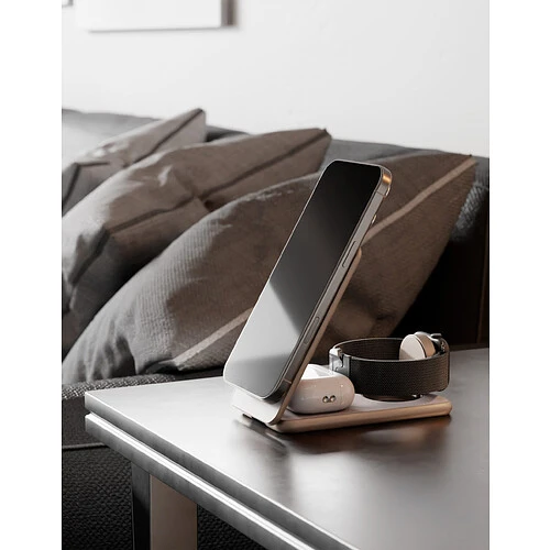 Беспроводное зарядное устройство VLP Alum Power Pro Qi2 для Apple, пустынный титан