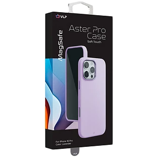 Чехол защитный VLP Aster Pro Case с MagSafe для iPhone 16 Pro, лавандовый