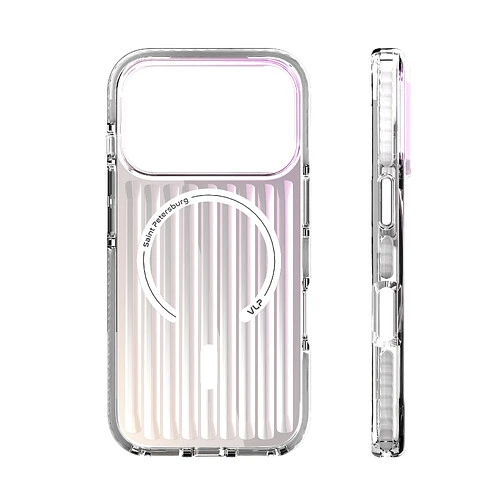 Чехол защитный VLP Pulse Case с MagSafe для iPhone 17 Pro, перламутровый