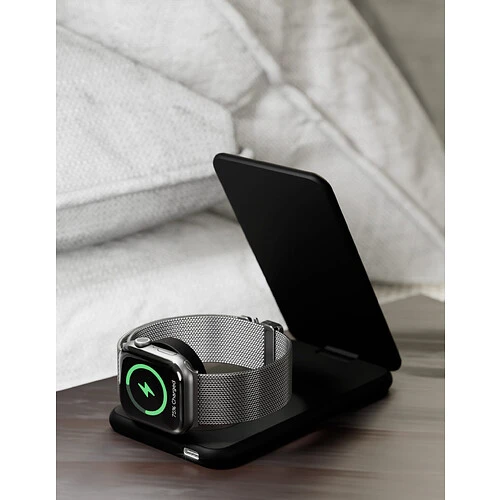 Беспроводное зарядное устройство VLP Alum Power Pro Qi2 для Apple, черный титан