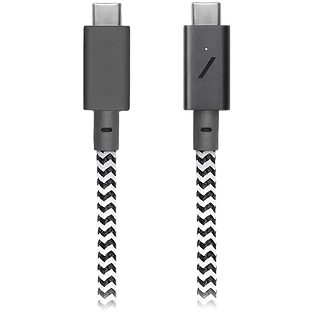 BELT CABLE TYPE-C, кабель зарядный USB-C/USB-C 60W длина 1 2 м. цвет: зебра