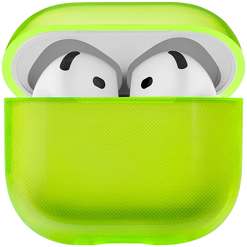 Чехол защитный uBear Tone для Airpods 4, TPU, лайм