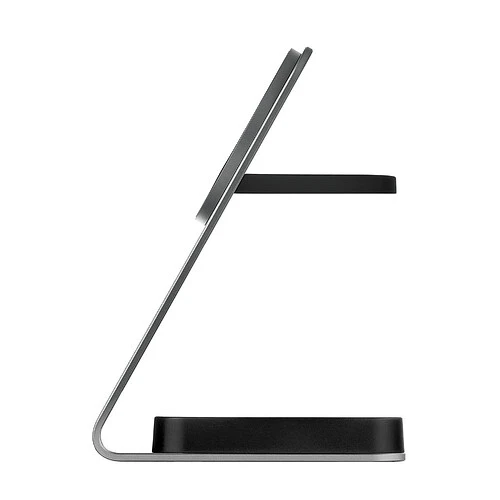 Беспроводное зарядное устройство uBear Level Ultra, 25Вт, с поддержкой MagSafe, Qi2, серебристый