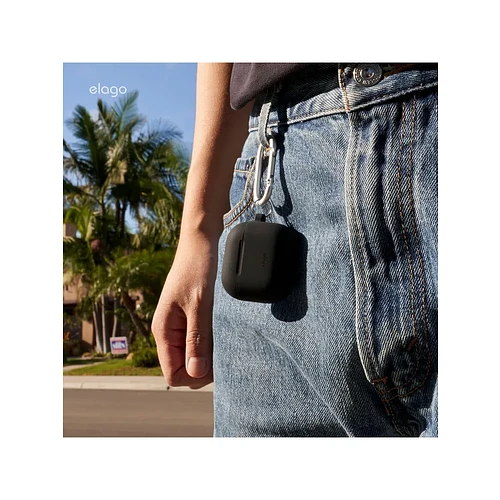 Elago для AirPods 4 чехол Silicone Hang case Jean Indigo