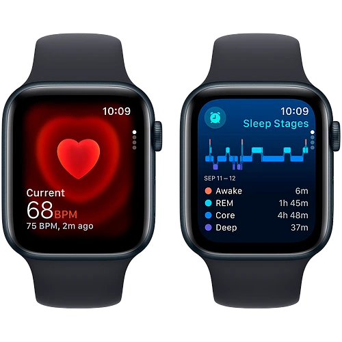 Apple Watch SE 2 (2023) GPS 44mm Midnight Aluminum Case with Midnight Sport Band - S/M