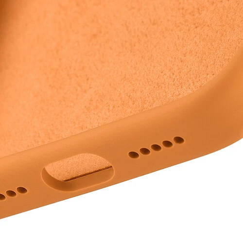 Чехол защитный uBear Touch Mag Case для iPhone 17 Pro, MagSafe совместимый, силикон, софт-тач, оранжевый