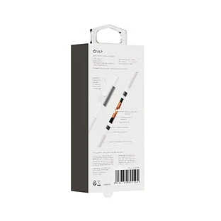 Кабель VLP Force Line 100W USB-C + USB-C, 1.2м, белый