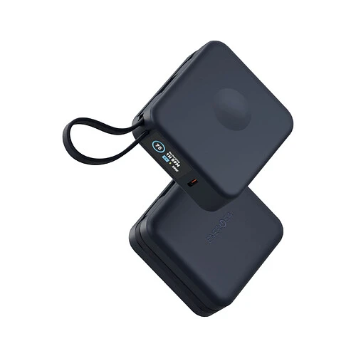 Аккумулятор внешний Energea MagPac MINI Plus, 10000 mAh Magnetic wireless 15W + С 20W +2 C cables and Display Blue