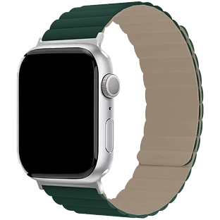Ремешок uBear Mode для Apple Watch S/M (38, 40, 41 мм), силиконовый, зелёный/серый 
