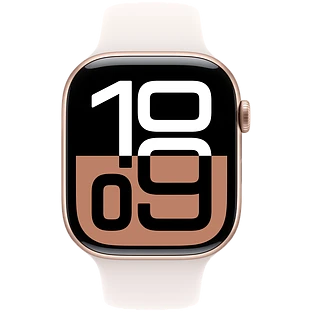 Apple Watch Series 10 GPS 42mm Rose Gold Aluminum Case with Light Blush Sport Band - M/L