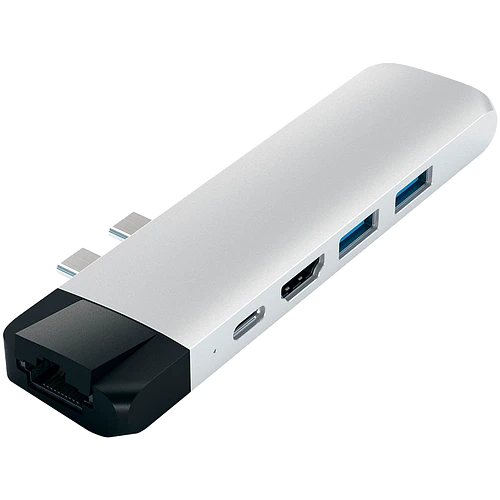 Хаб-адаптер Satechi Type-C Pro Hub Adapter with Ethernet, Silver