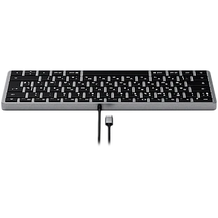 Клавиатура Satechi Slim USB-C Wired Keyboard-RU. Раскладка - Русская. Цвет- Серый космос