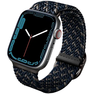 Ремешок Uniq для Apple Watch 46/45/44 mm ASPEN Design strap Braided Obsidian blue