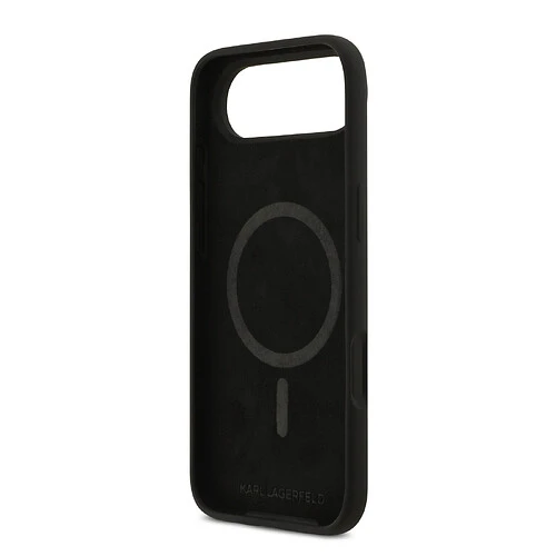 Чехол KARL LAGERFELD для iPhone Air Liquid Silicone Hearts Hard Black (MagSafe)