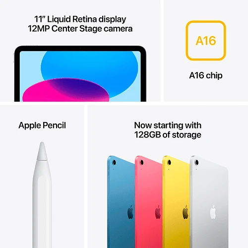 iPad 11", (A16, 2025), 128GB, Wi-Fi, Синий