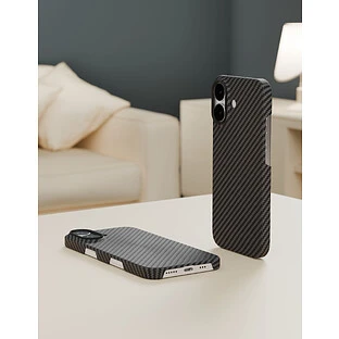 Чехол защитный VLP Kevlar Case с MagSafe для iPhone 17, черный