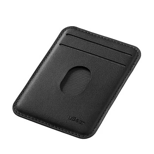 Магнитный кардхолдер uBear Split, эко-кожа, черный