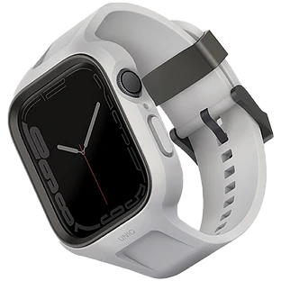 Uniq для Apple Watch 45/44 mm чехол+ремень Monos 2-in-1 case+strap Grey