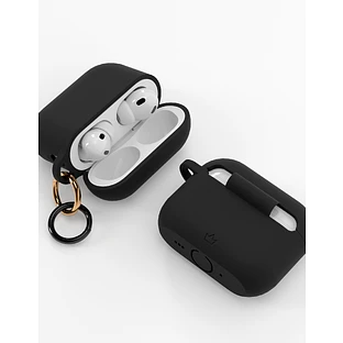 Чехол силиконовый VLP Charm Case для AirPods Pro 3, черный