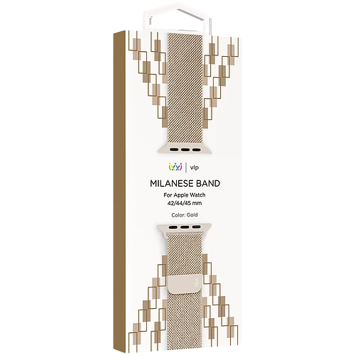 Ремешок из нержавеющей стали VLP для Apple Watch 42/44/45, золотой
