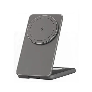 Беспроводное зарядное устройство VLP Alum Power Pro Qi2 для Apple, натуральный титан