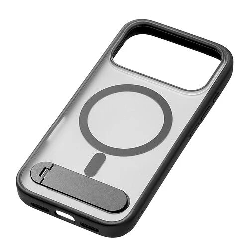 Чехол защитный uBear Stand 360° Mag Case для iPhone 17 Pro, MagSafe совместимый, силикон, софт-тач, черный