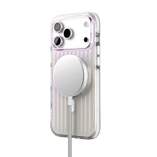 Чехол защитный VLP Pulse Case с MagSafe для iPhone 17 Pro Max, перламутровый