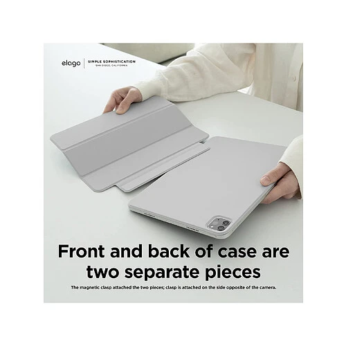 Чехол Elago для iPad 10.9 (2022 10th)/11 (2025 11th) Magnetic Folio Light Grey