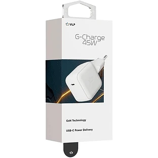 Сетевое зарядное устройство VLP G-Charge 45Вт USB-C, PD, QC, белый