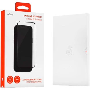 Стекло защитное uBear Extreme 3D Shield для iPhone 13 Pro Max, алюмосиликатное