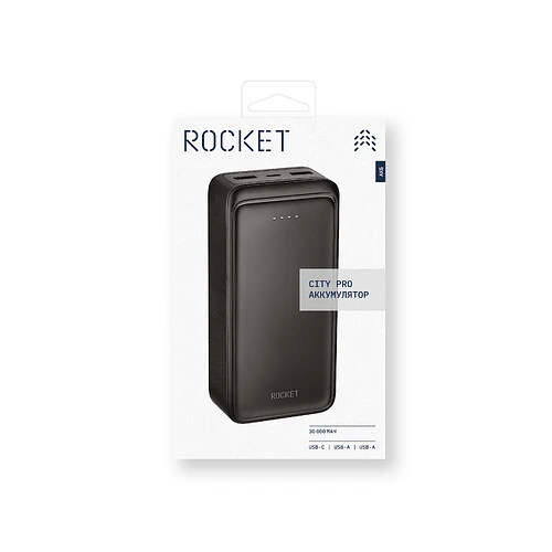 Внешний аккумулятор ROCKET City Pro, 30000 mAh