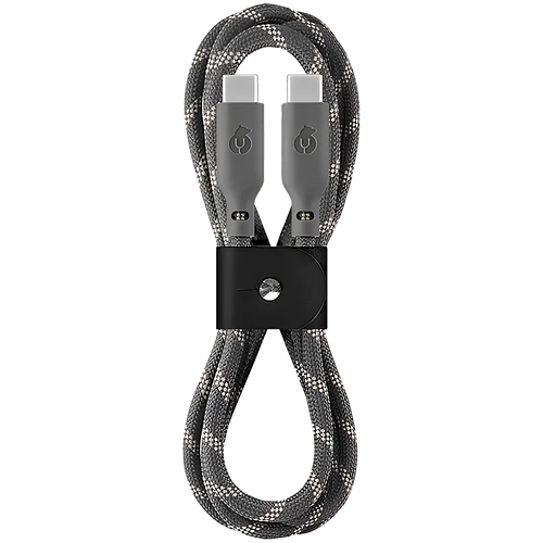 Кабель зарядный uBear Trend Cable USB-C/USB-C 1.2м, 60W, Серо-бежевый