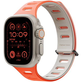 Ремешок для часов APPLE WATCH NATIVE UNION Magnetic 38/40/41MM, оранжевый/серый