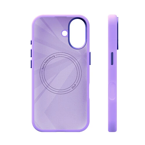 Чехол защитный VLP Aster Pro Case с MagSafe для iPhone 17, лавандовый