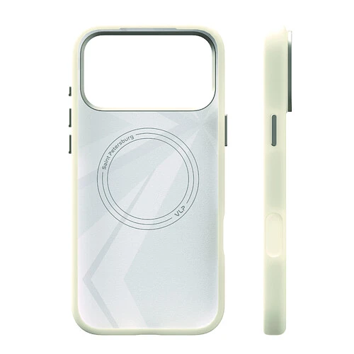 Чехол защитный VLP Aster Pro Case с MagSafe для iPhone 17 Pro Max, белый