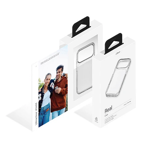 Чехол защитный uBear Real Case для iPhone 17 Pro Max, прозрачный