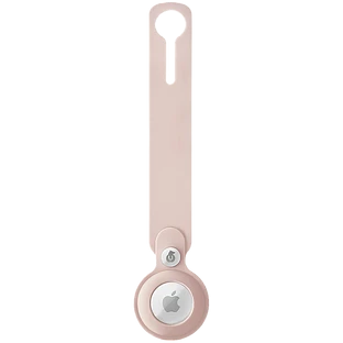 Чехол защитный uBear Touch Case для AirTag, силиконовый, цвет: розовый