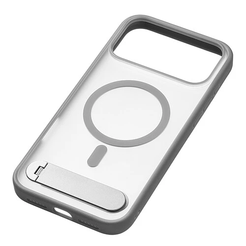 Чехол защитный uBear Stand 360° Mag Case для iPhone 17 Pro Max, MagSafe совместимый, силикон, софт-тач, серый